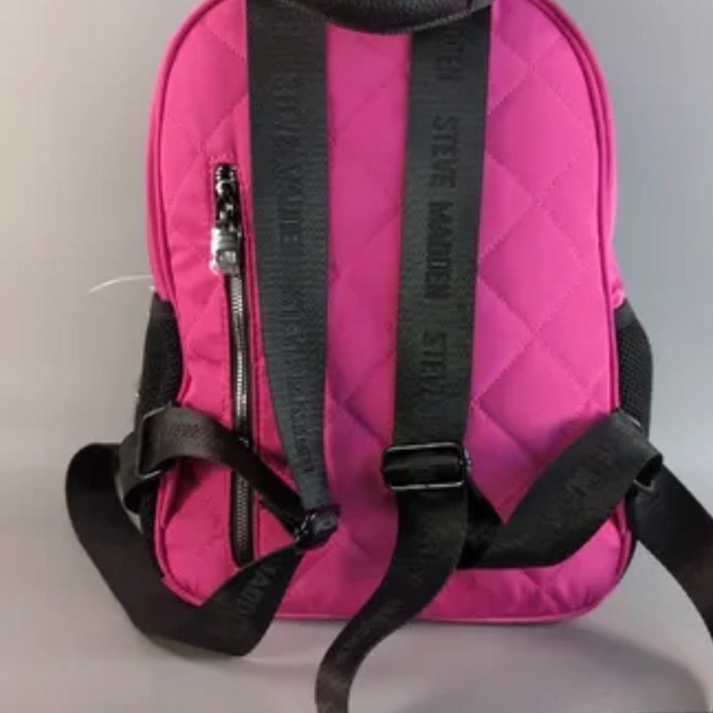 Steve Madden Fuchsia Quilted Backpack